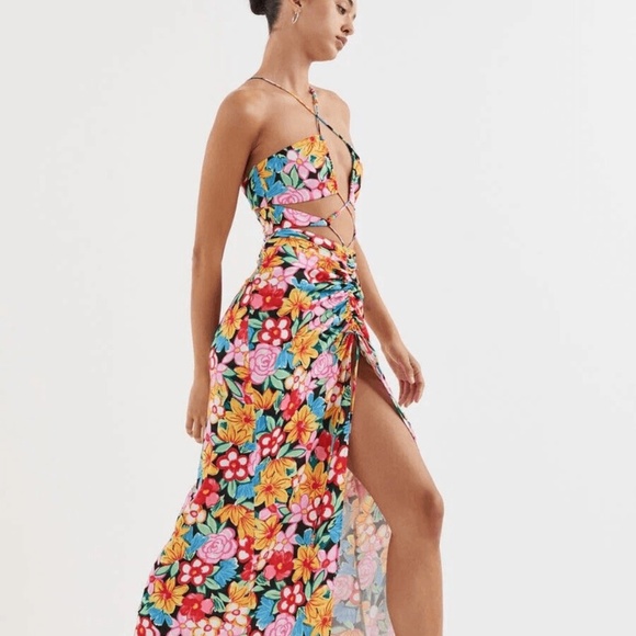 For Love and Lemons Mallory Floral Maxi Dress - Picture 1 of 6